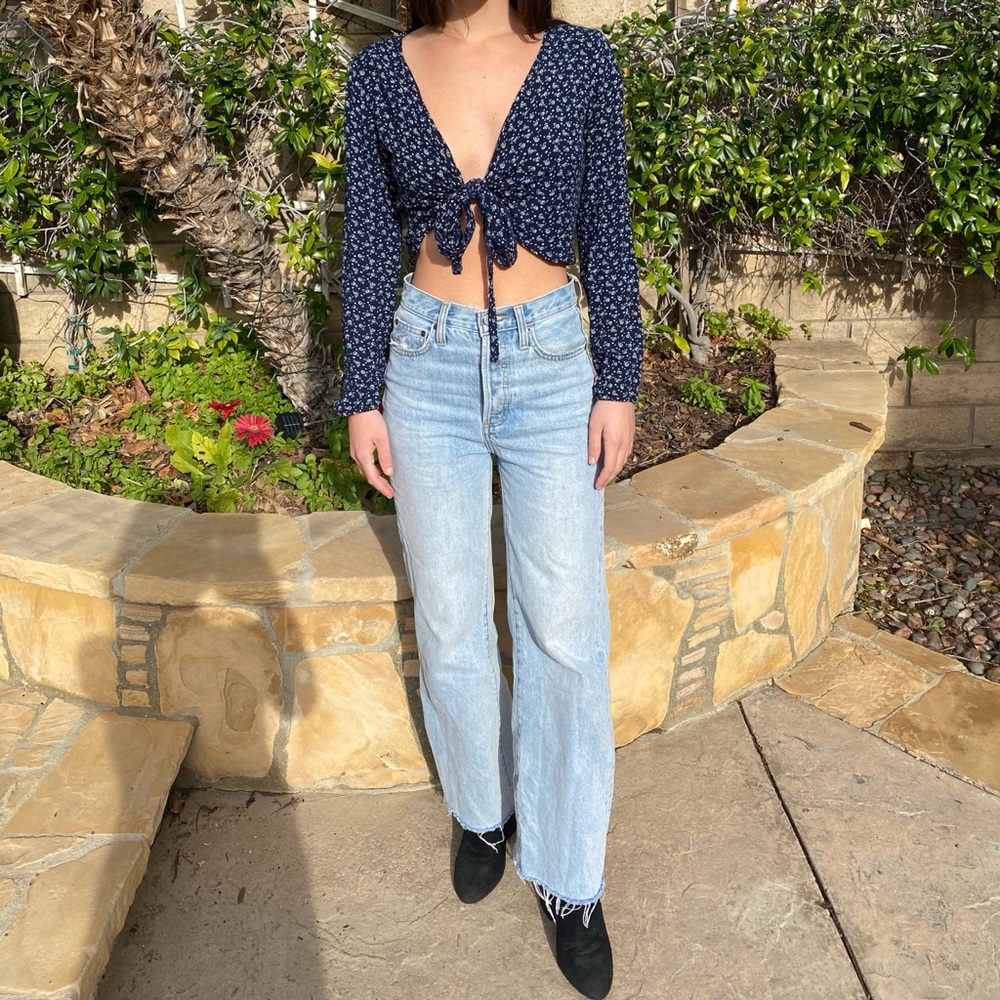 Tie in the front crop top